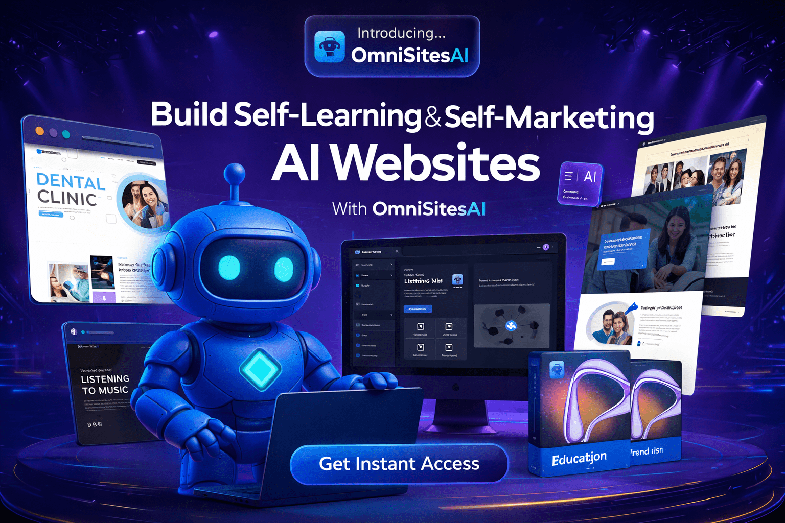 OmniSitesAI – Self-Learning AI Website Builder with Built-In Marketing